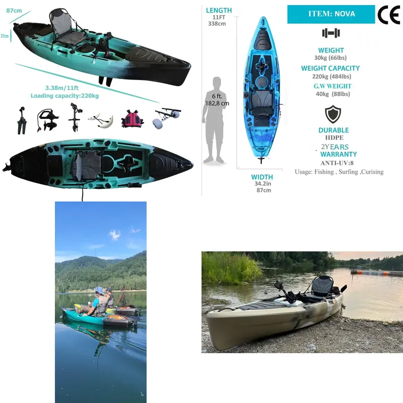 Kayak a Pedali per Pesca 11ft  - Fishing Kayak Sit In recensione e prezzo