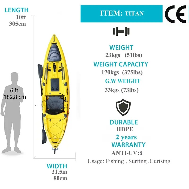 Kayak da Pesca Monoposto da 3  - Fishing Kayak Seat recensione e prezzo
